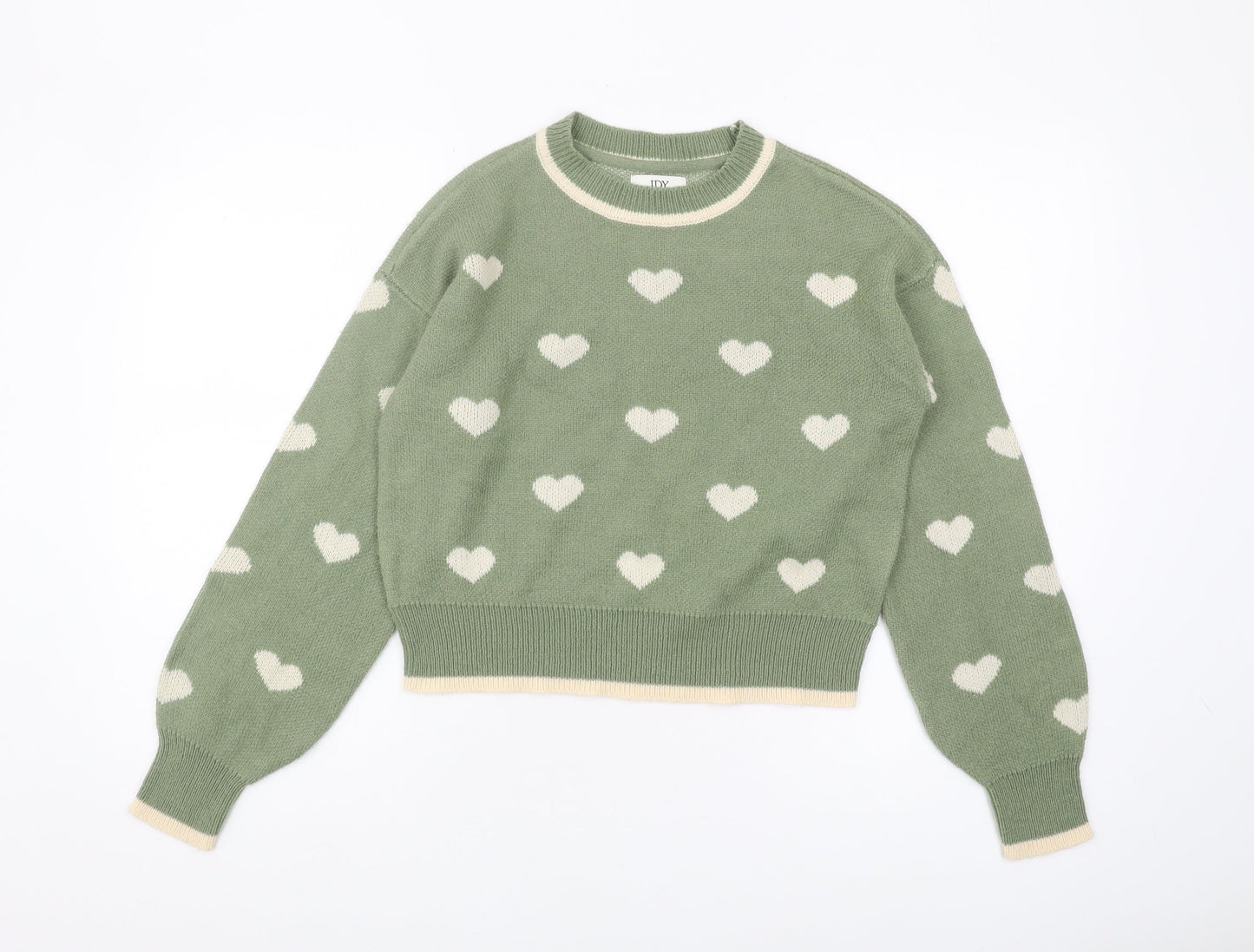 Womens UK Size M Jacqueline de Yong Green Pullover Jumper