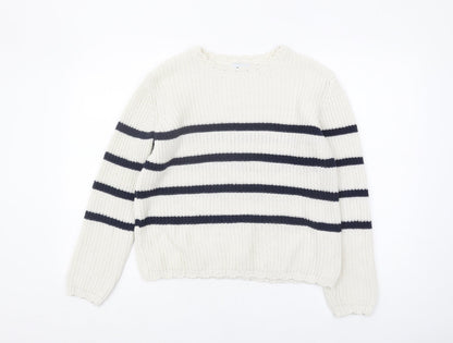 Womens UK Size XS Only White Pullover Jumper