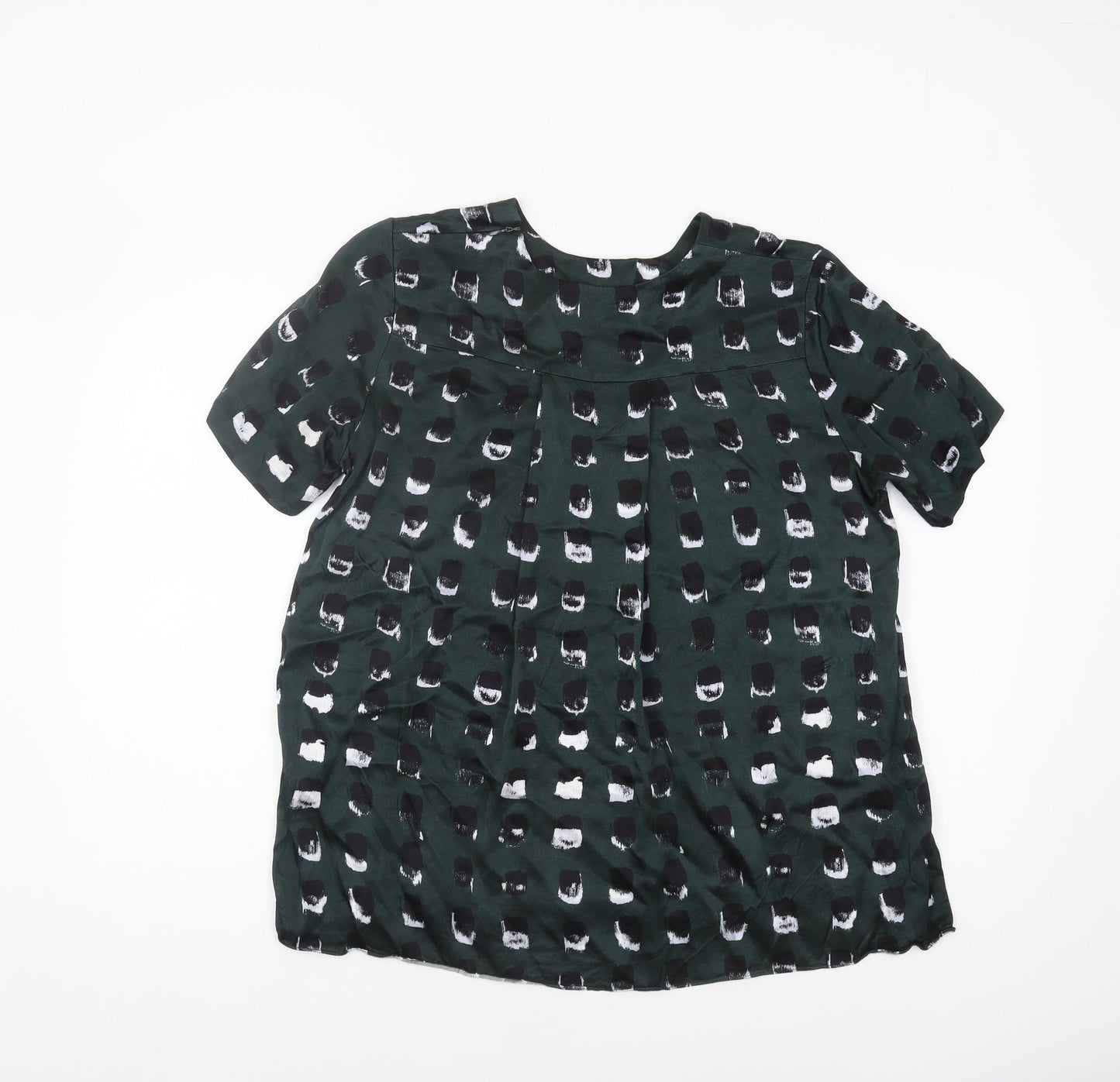 & Other Stories Women's Green Geometric Blouse Size 12
