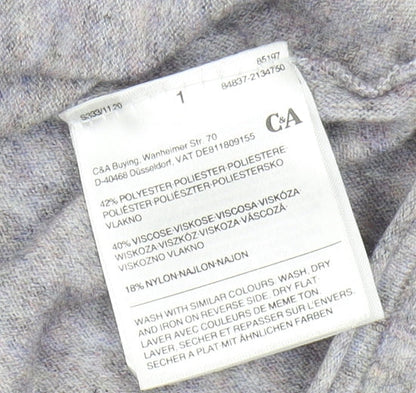 C&A Women's Grey Pullover Jumper - Size L