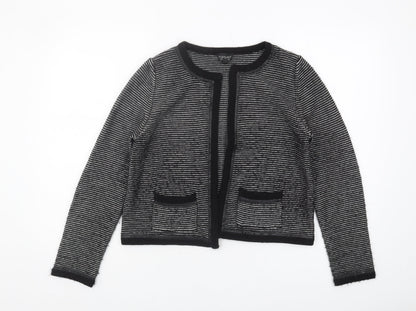 Womens UK Size 12 Topshop Black Cardigan Jumper
