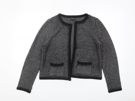 Womens UK Size 12 Topshop Black Cardigan Jumper