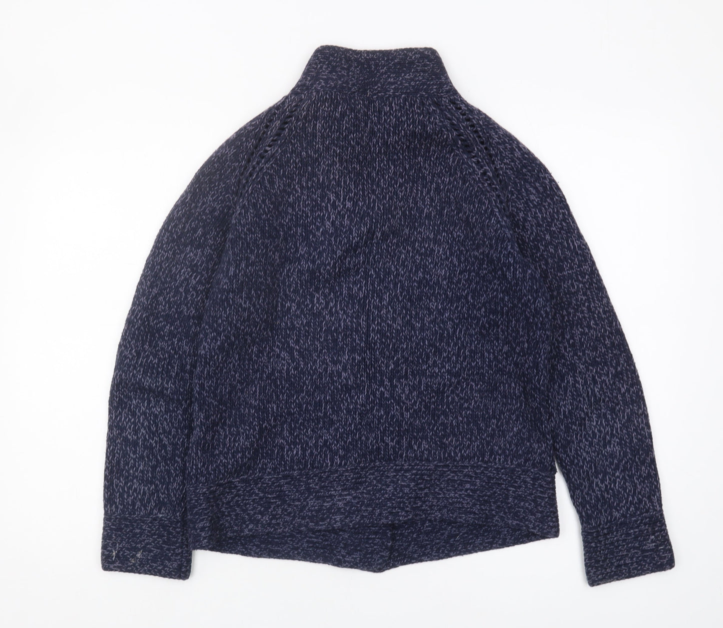 Laura Ashley Women's Blue Full Zip Jumper M