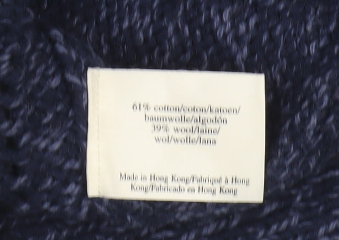 Laura Ashley Women's Blue Full Zip Jumper M