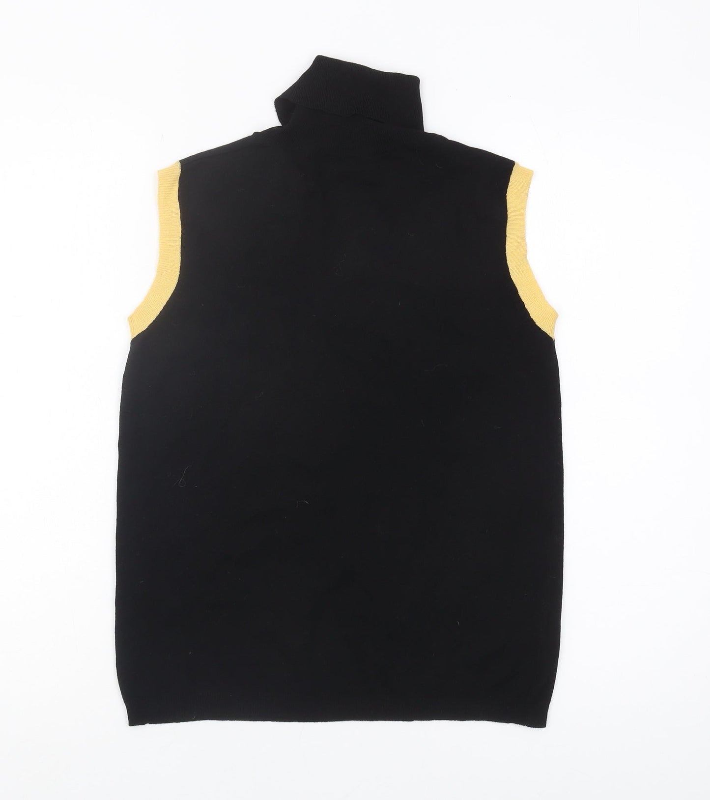 René Lezard Women's Black Viscose Tank Top Medium