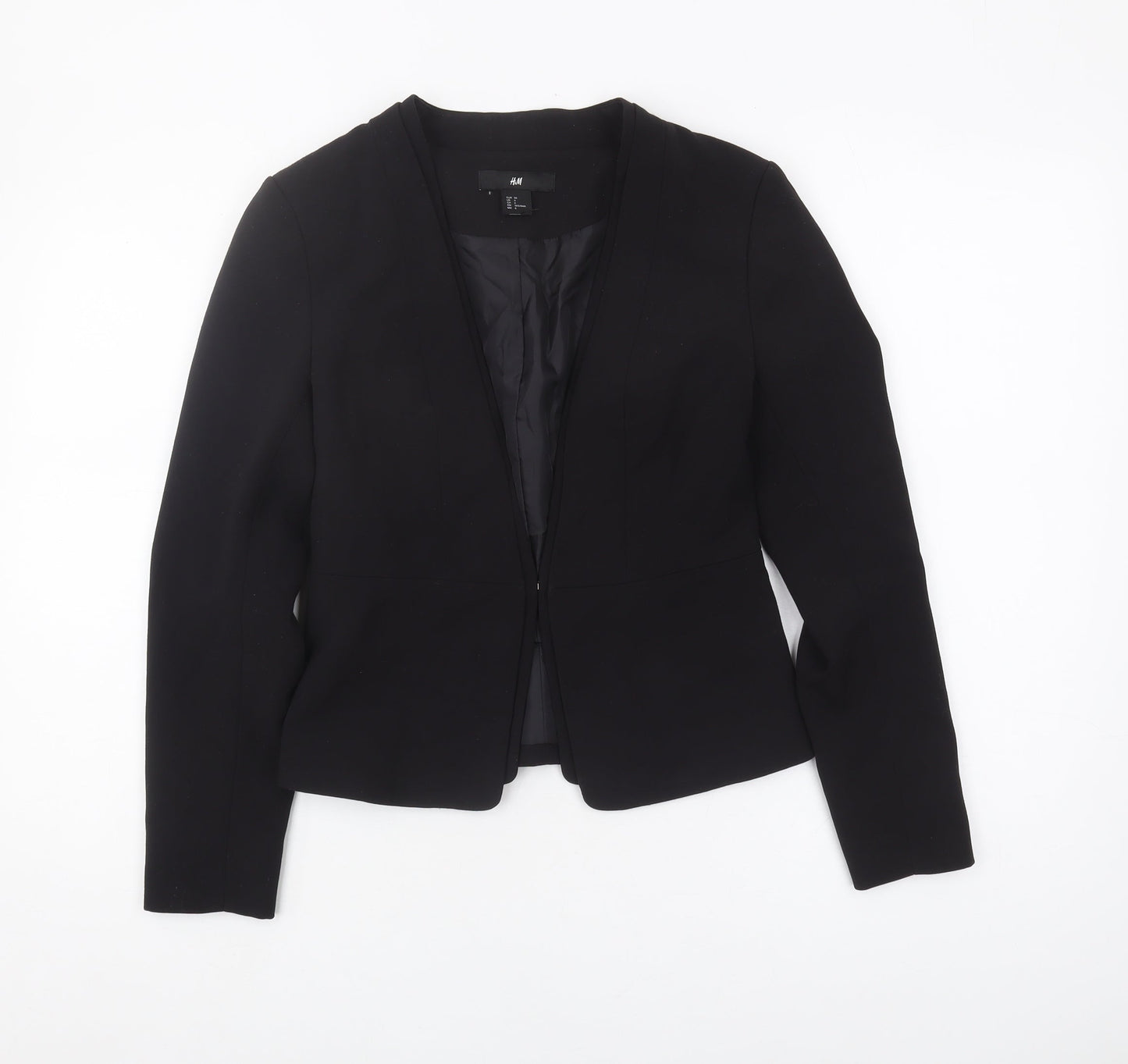 H&M Women's Black Blazer, Size 8, Regular Fit