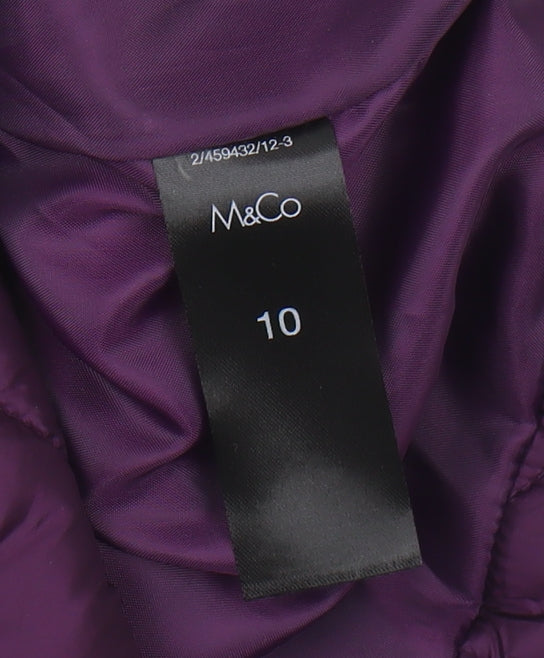 Womens UK Size 10 M&Co Purple