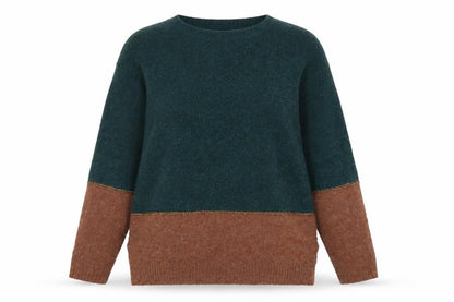FatFace Women's Green Brown Pullover Jumper Size 8