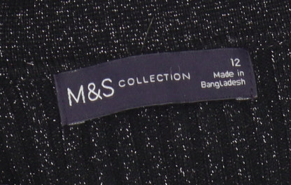 Womens UK Size 12 Marks and Spencer Black  Jumper