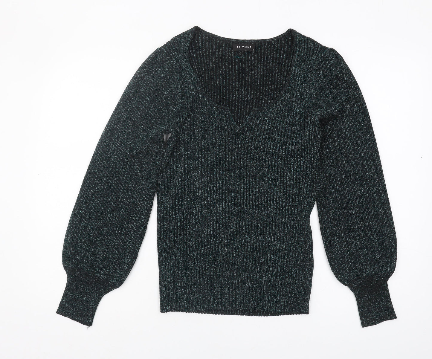 Et Vous Women's Black Pullover Jumper - Size 12