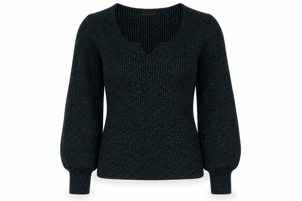 Womens UK Size 12 Et Vous Black Pullover Jumper