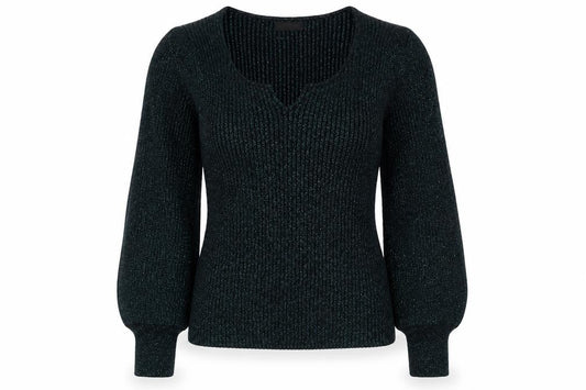 Womens UK Size 12 Et Vous Black Pullover Jumper