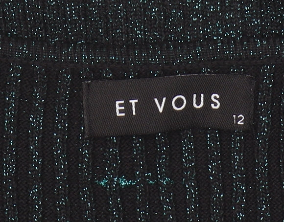 Et Vous Women's Black Pullover Jumper - Size 12