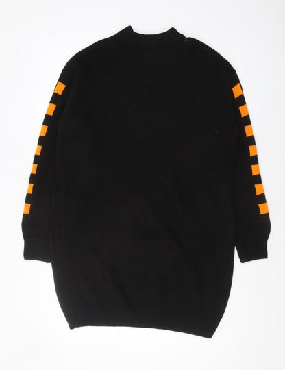 Unisex Adults UK Size XS H&M Black Pullover Jumper