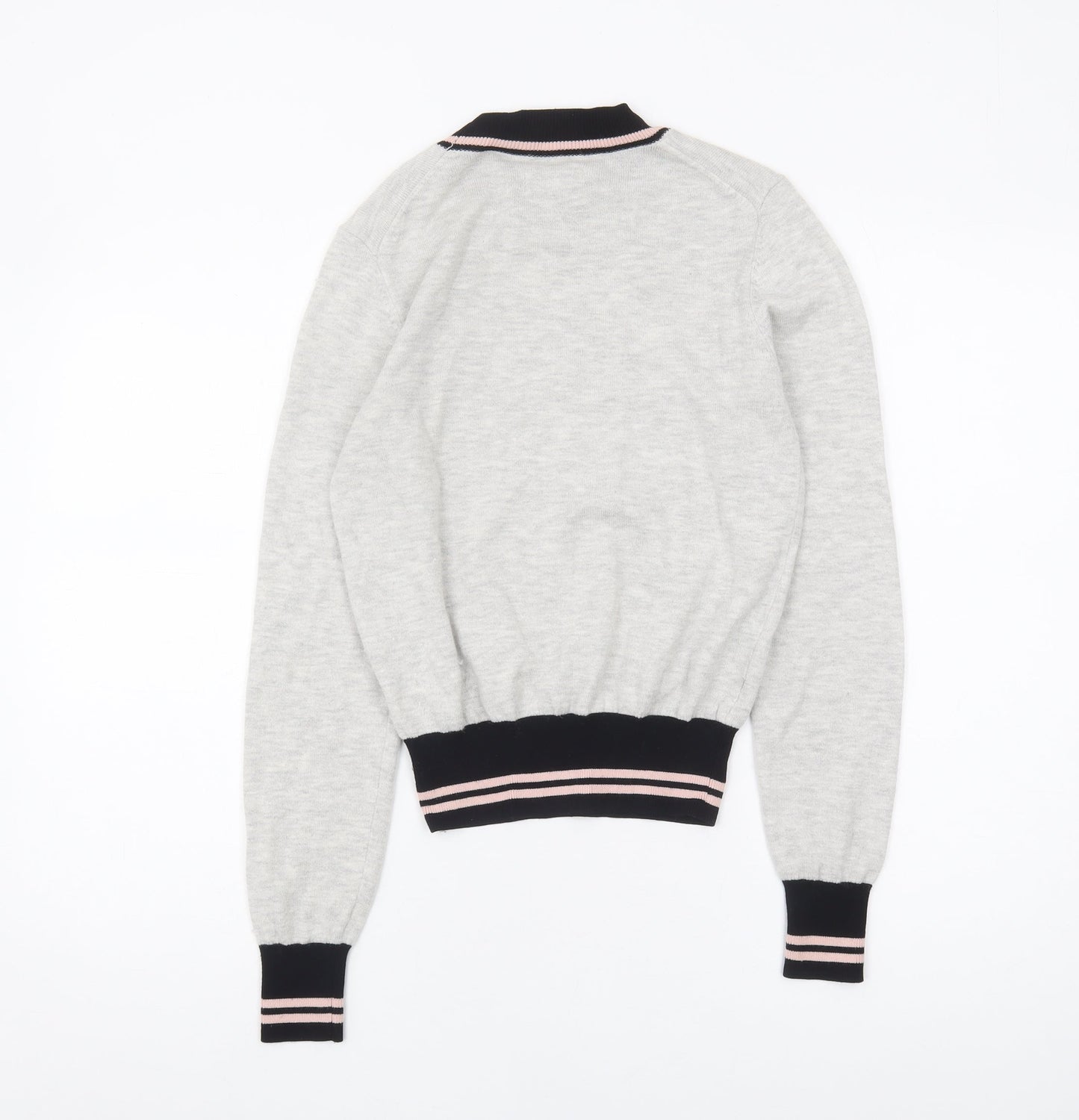 Jack Wills Women's Grey Pullover Jumper Size 6 - Casual Style