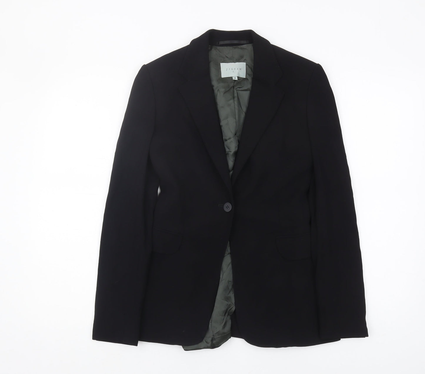 Jigsaw Women's Black Blazer Size 8 Single-Breasted
