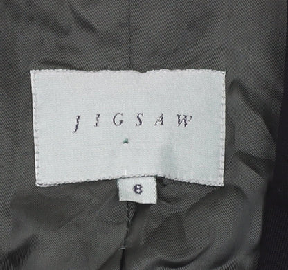 Jigsaw Women's Black Blazer Size 8 Single-Breasted