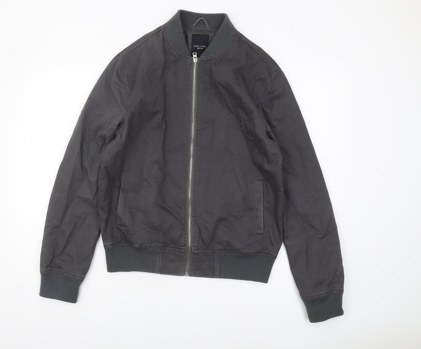 Mens UK Size S New Look Black Bomber Jacket