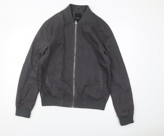 Mens UK Size S New Look Black Bomber Jacket