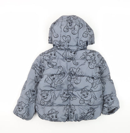 Marks and Spencer Boys Grey Paw Patrol Puffer Jacket 2-3 Years