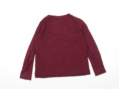 Harry Potter Girls Red Pyjama Top, Size 10-11, Graphic Print