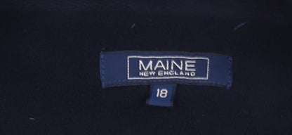 Maine New England Women's Blue Fleece Jacket Size 18
