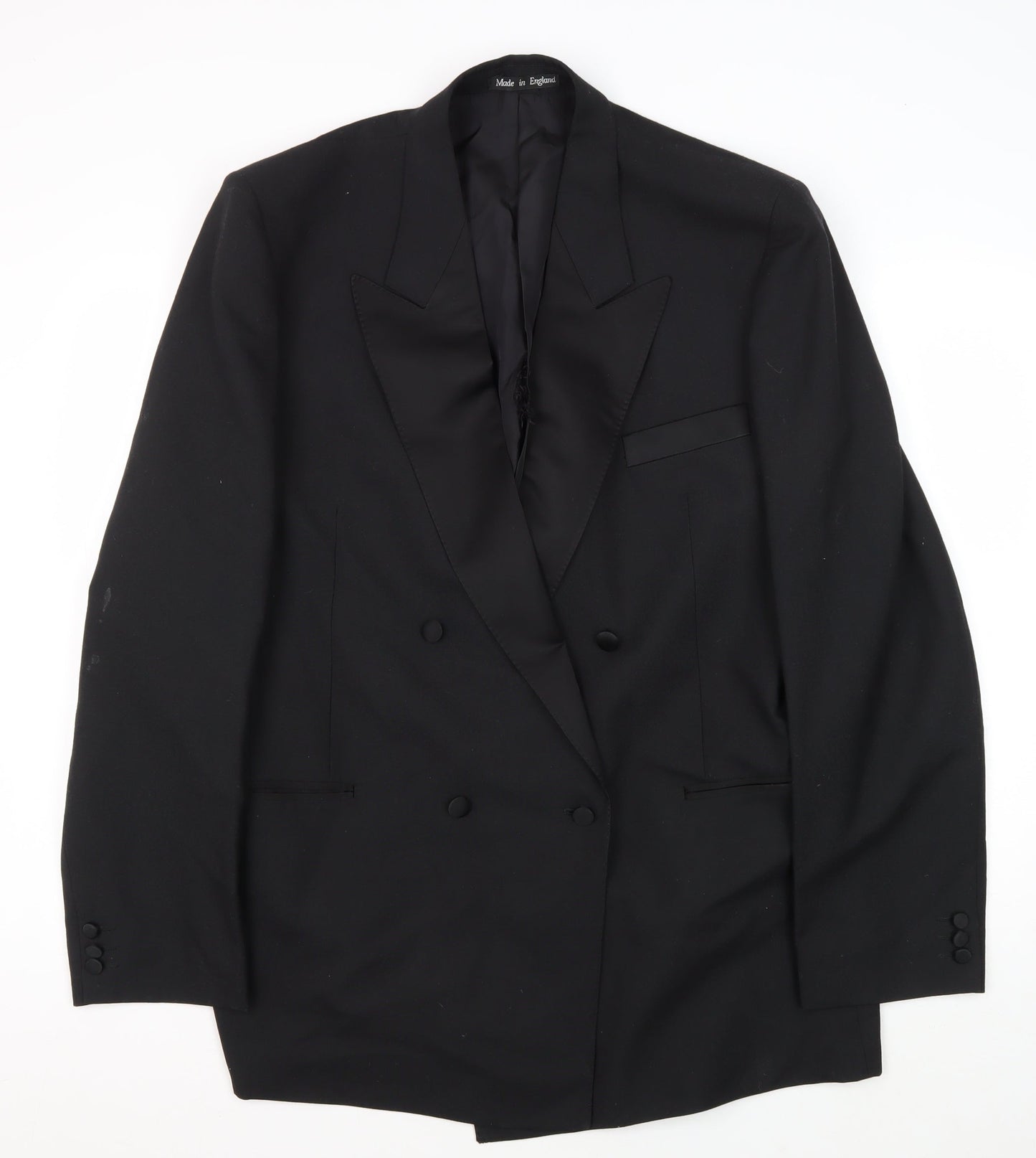 Mens UK Size 44 Chatsworth Regular Black Suit Tuxedo