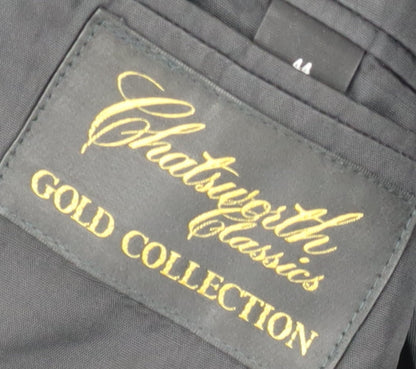 Mens UK Size 44 Chatsworth Regular Black Suit Tuxedo