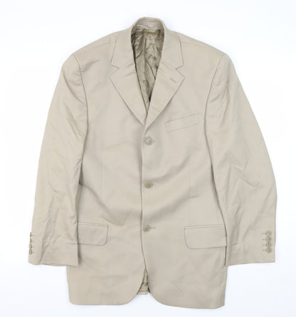 Mens UK Size 36 Pierre Cardin Regular Beige Suit Jacket