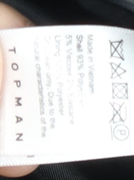 Mens UK Size XS Topman Black