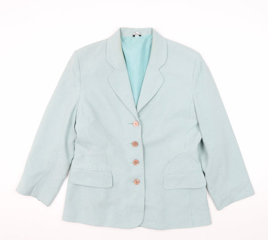 Klass Collection Women's Blue Size 12 Blazer
