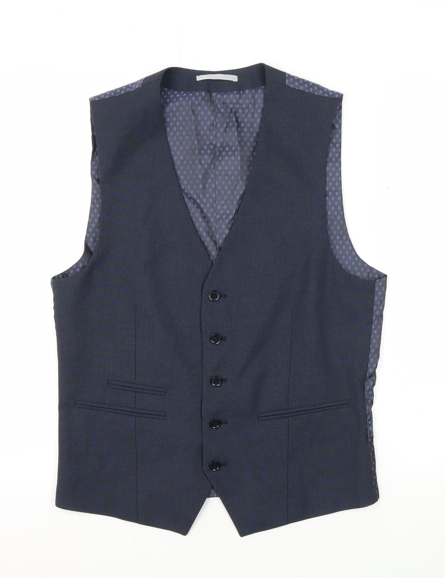 Mens UK Size 36 Skopes Regular Blue Suit Waistcoat