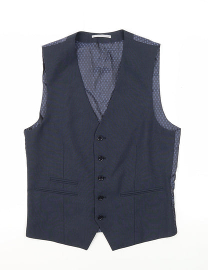 Mens UK Size 36 Skopes Regular Blue Suit Waistcoat