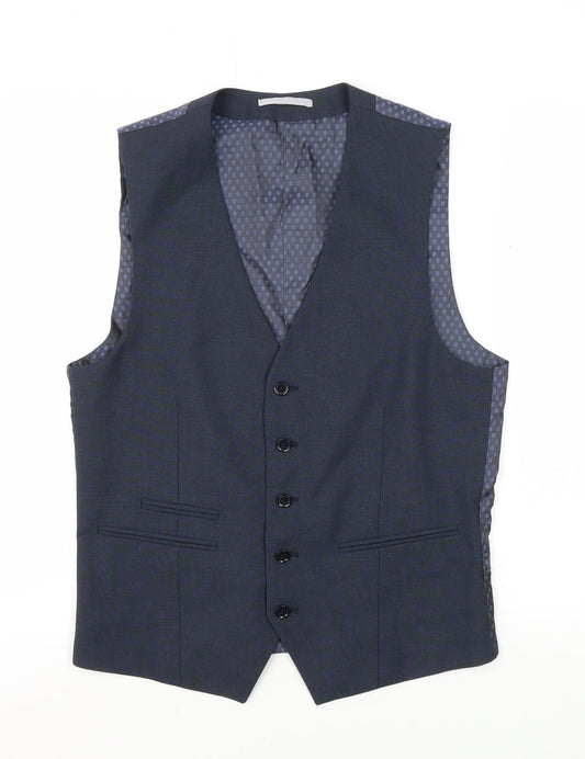 Mens UK Size 36 Skopes Regular Blue Suit Waistcoat