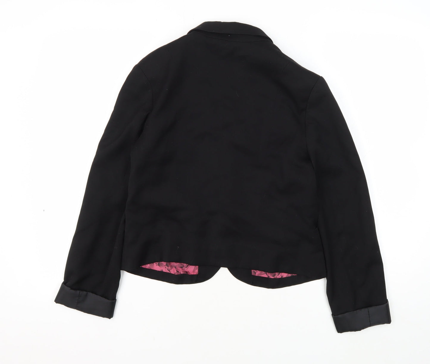 H&M Women's Black Blazer Size 14, Notch Lapel