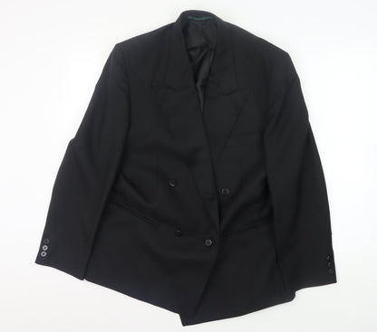Mens UK Size 40 Dunn & Co Regular Black Suit Jacket