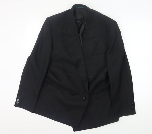 Mens UK Size 40 Dunn & Co Regular Black Suit Jacket