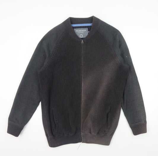 RJR John Rocha Men's L Black Full Zip Jumper