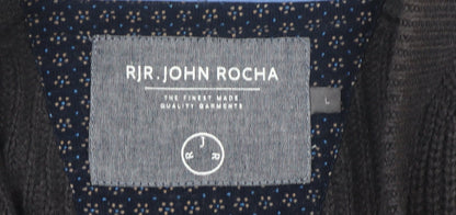 RJR John Rocha Men's L Black Full Zip Jumper