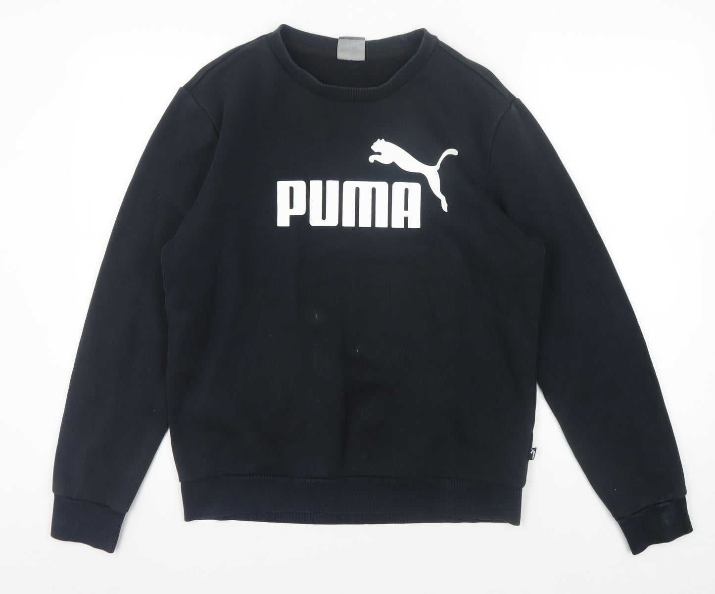 Mens UK Size S PUMA Black Pullover Sweatshirt