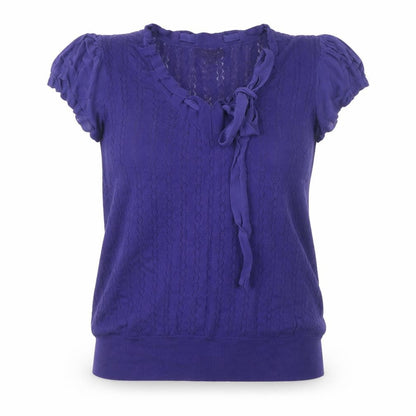 Womens UK Size 14 Ted Baker Purple Basic Blouse
