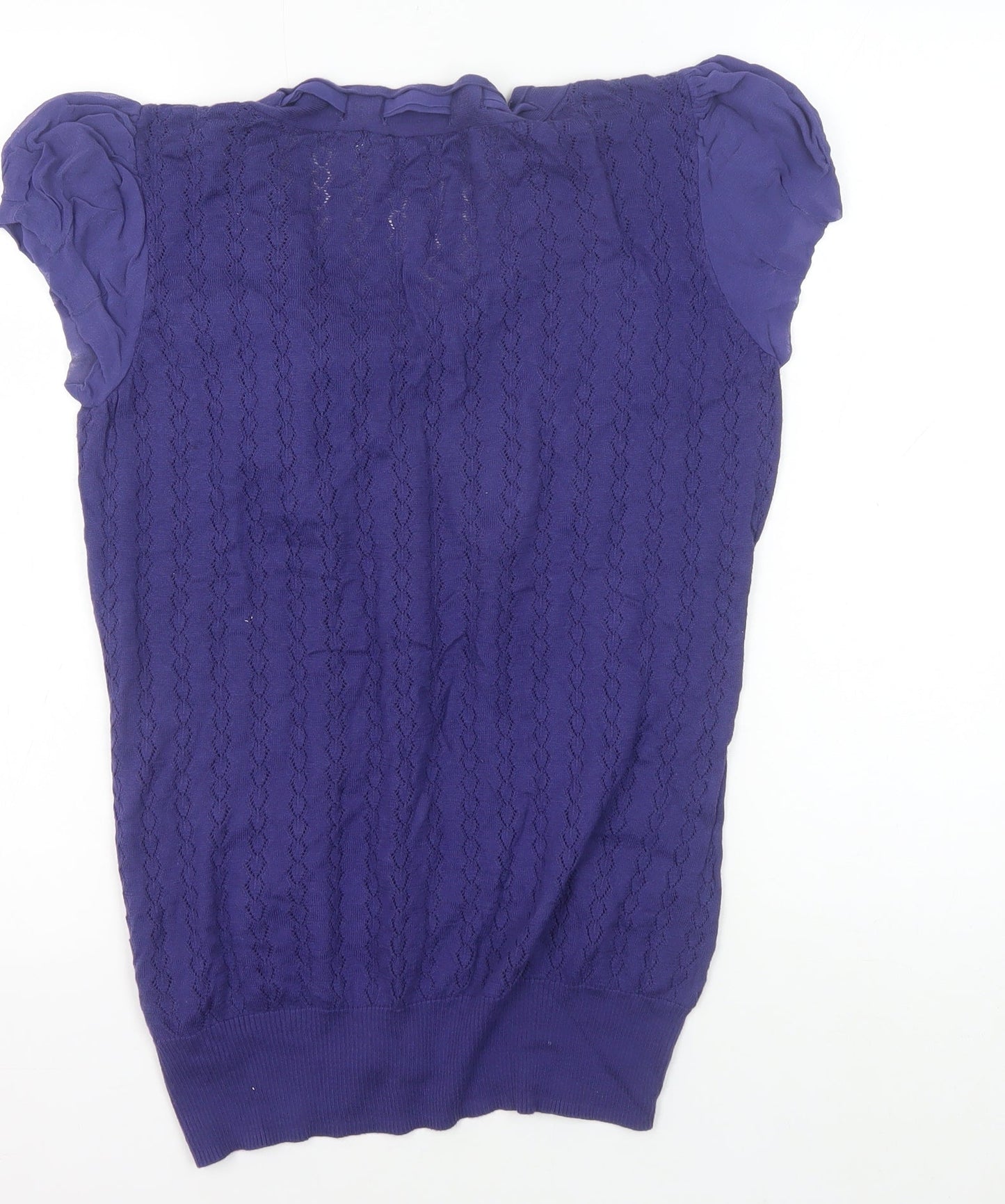 Womens UK Size 14 Ted Baker Purple Basic Blouse