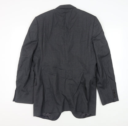 Mens UK Size 40 Jaeger Regular Grey Suit Jacket