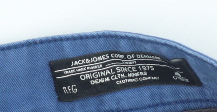 Jack & Jones Men's Blue Chino Trousers 34"W 32"L