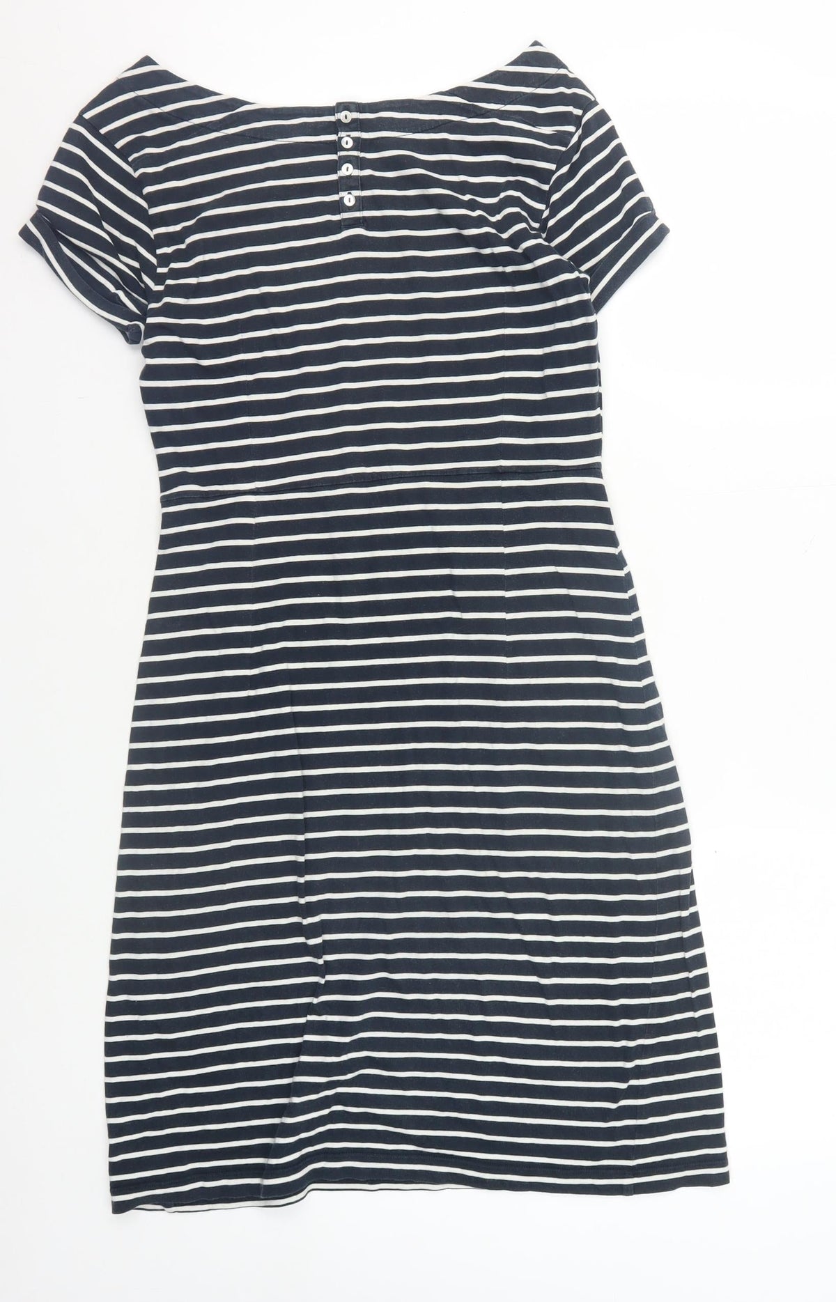 White Stuff Women's Black Striped Dress Size 8
