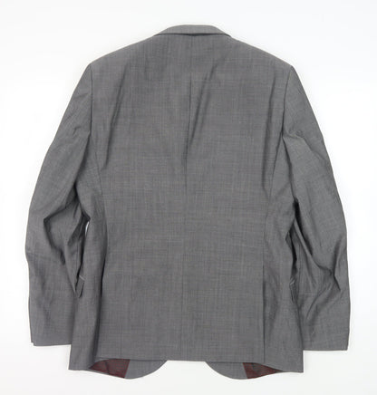 Mens UK Size 40 Ted Baker Regular Grey Suit Jacket