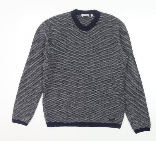 Calvin Klein Men's Blue Pullover Jumper, Size M