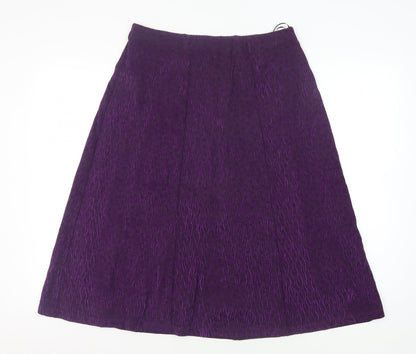Honor Millburn Women's Purple A-Line Skirt Size 12