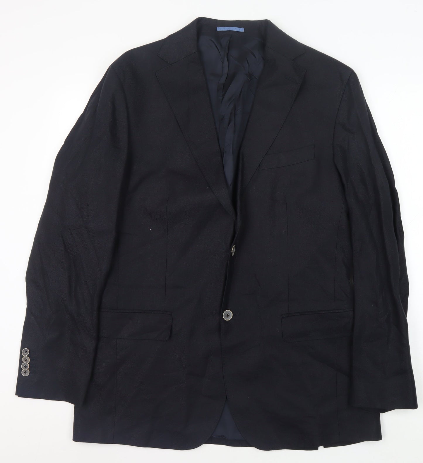 Mens UK Size 40 Massimo Dutti Regular Blue Suit Jacket
