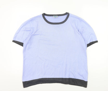 Eastex Women's Blue Ringer T-Shirt, Size 18
